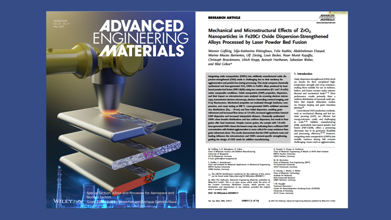 ZrO2 Nanoparticles in Fe20Cr Oxide Dispersion-Strengthened Alloys Processed by Laser Powder Bed Fusion