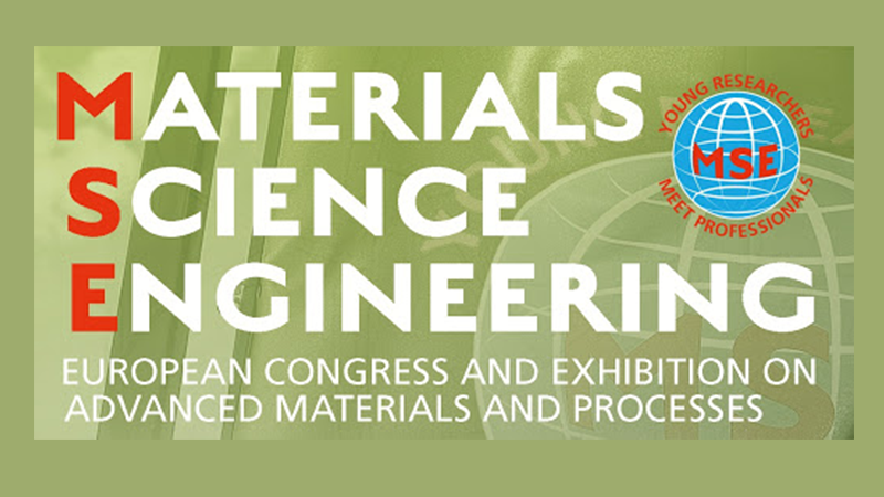  Visit our virtual booth and join our presentation at MSE congress