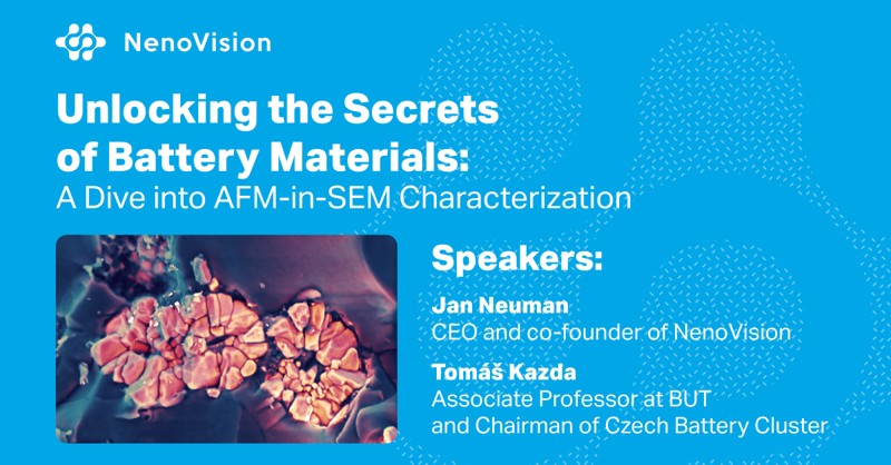 A webinar on the characterization of Battery Materials