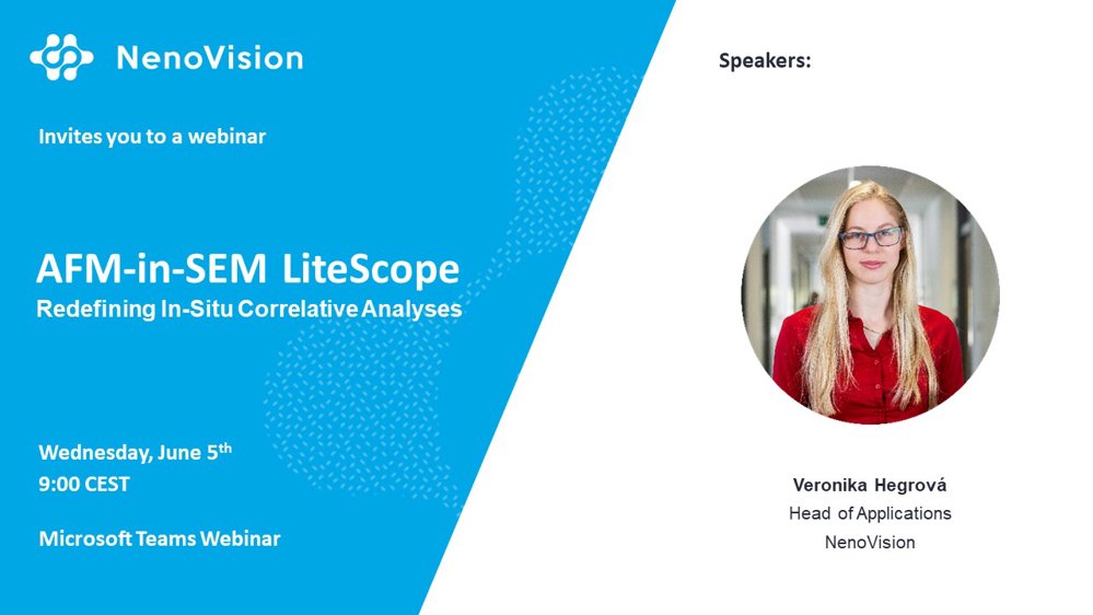 Upcoming Webinar: AFM-in-SEM LiteScope, Redefining In-Situ Correlative Analyses
