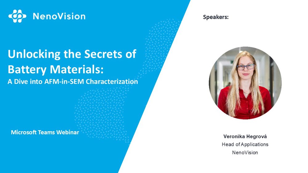 Upcoming Webinar: Battery Component Materials AFM-in-SEM Characterization