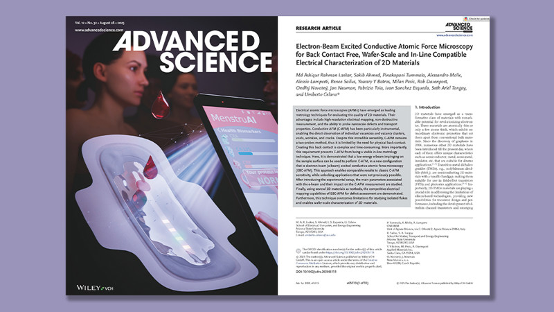 LiteScope Featured in a Breakthrough Study on Electron-Beam-Excited Conductive AFM