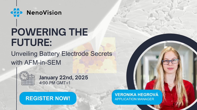 Upcoming Battery Webinar | Unveiling Battery Electrode Secrets with AFM-in-SEM